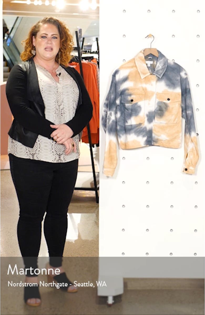 Leon Tie Dye Shirt Jacket, sales video thumbnail