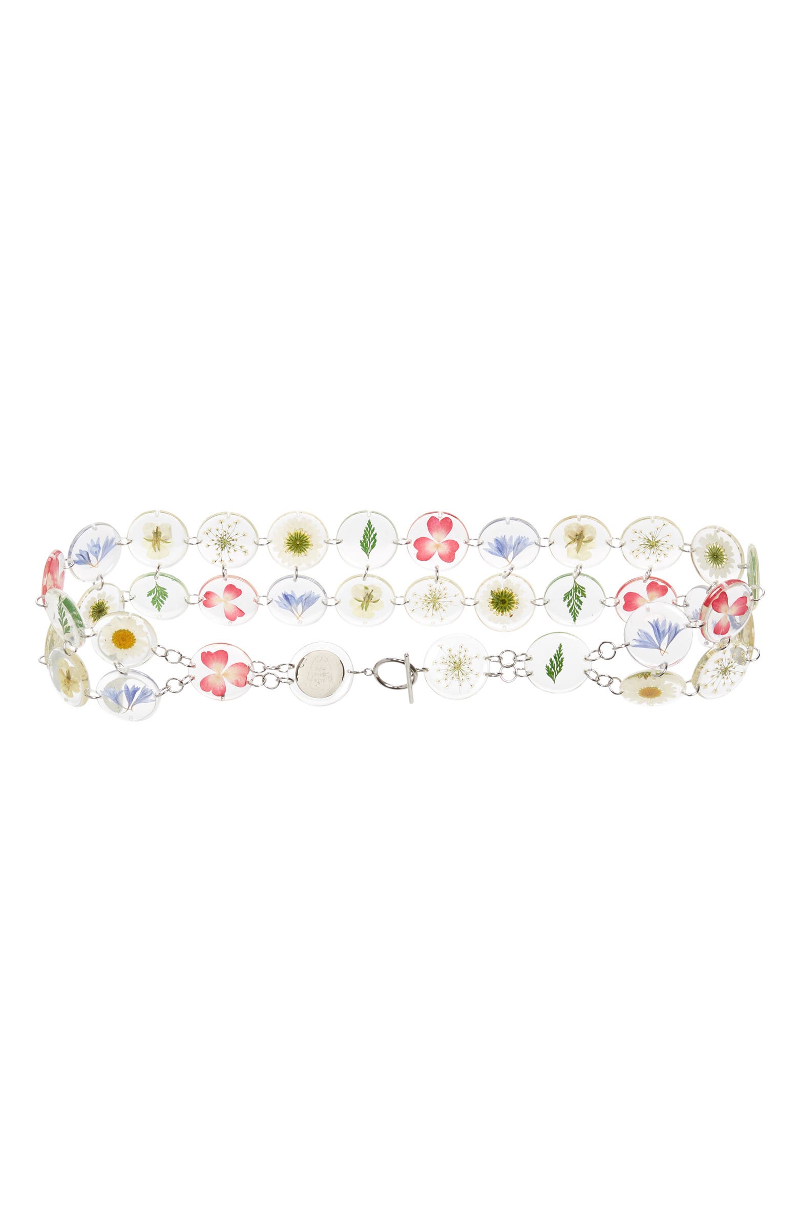 Dauphinette Multi Floral Chain Mail Belt | Nordstrom