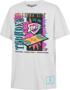 Mitchell & Ness Youth Mitchell & Ness White Oklahoma City Thunder Neon Court Shock T-Shirt