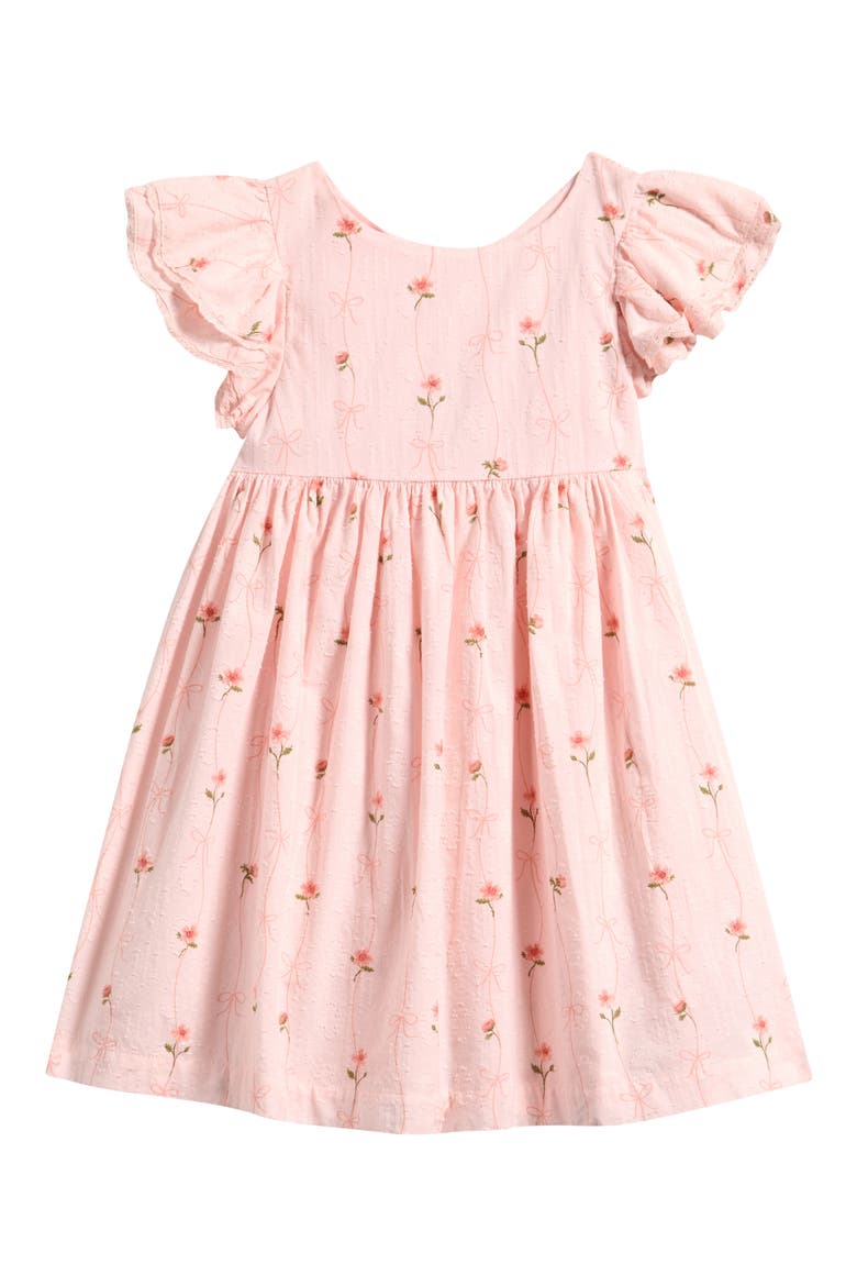 Kids' Floral Stripe Dress, Main, color, PINK