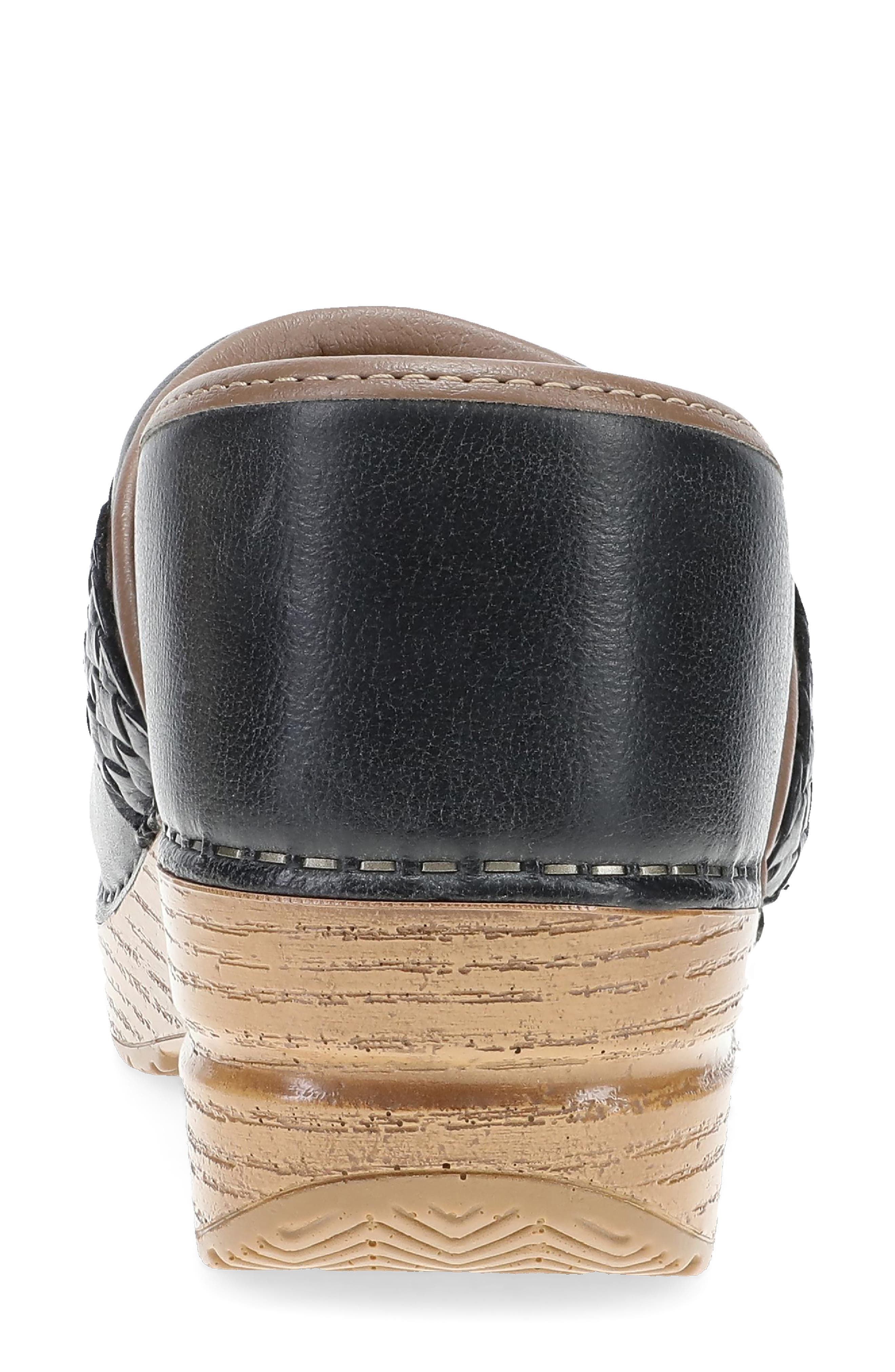 Dansko Pro Braided Clog, Alternate, color, Black
