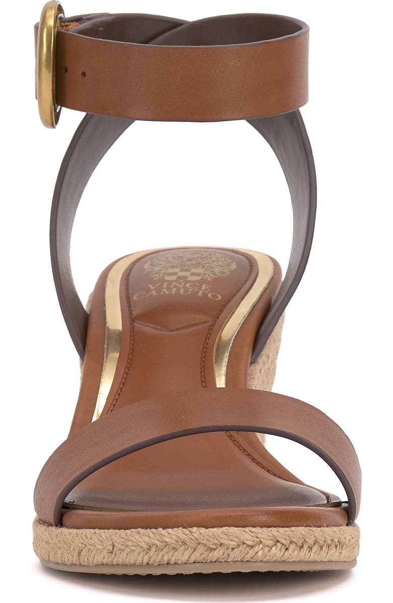 Vince Camuto Felia Wedge Sandal, Alternate, color, Mid Brown