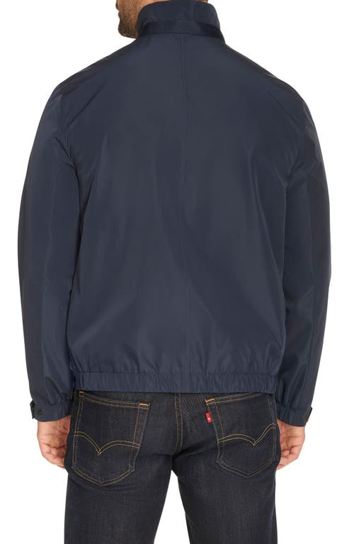 Cole Haan Packable Rain Jacket In Navy