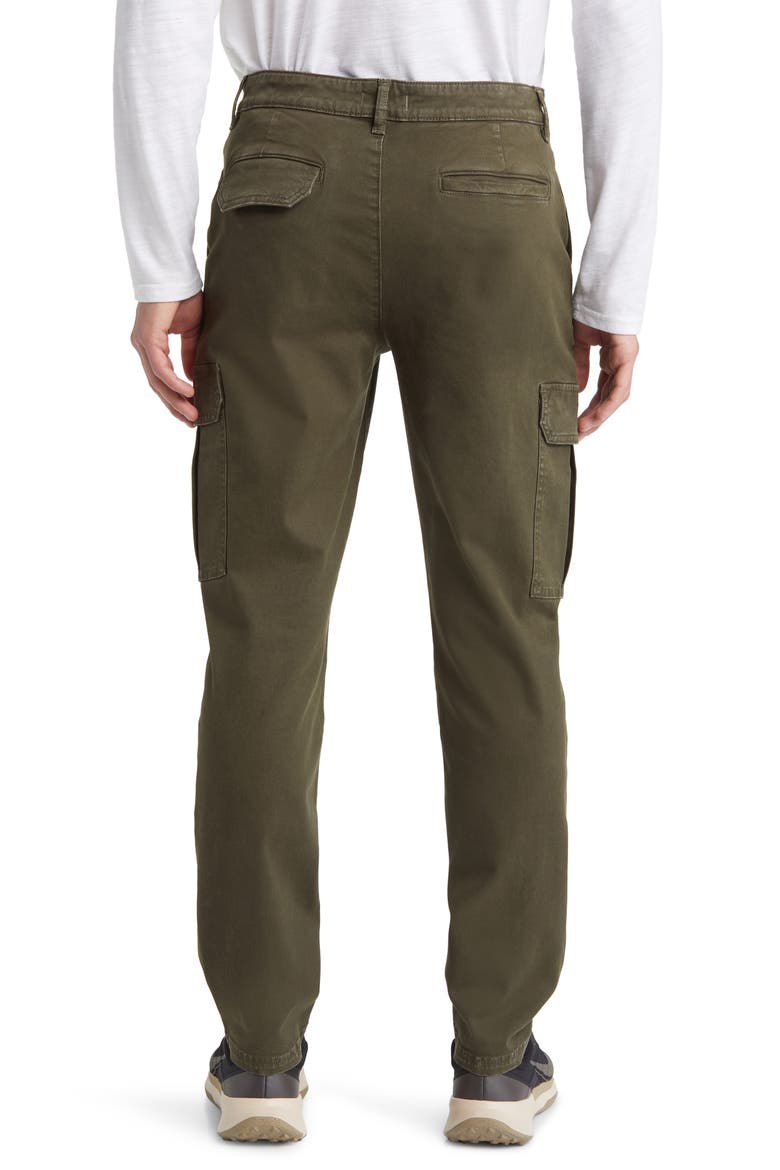 Micah Pleated Tapered Twill Cargo Pants, Alternate, color, DRYAD TWILL