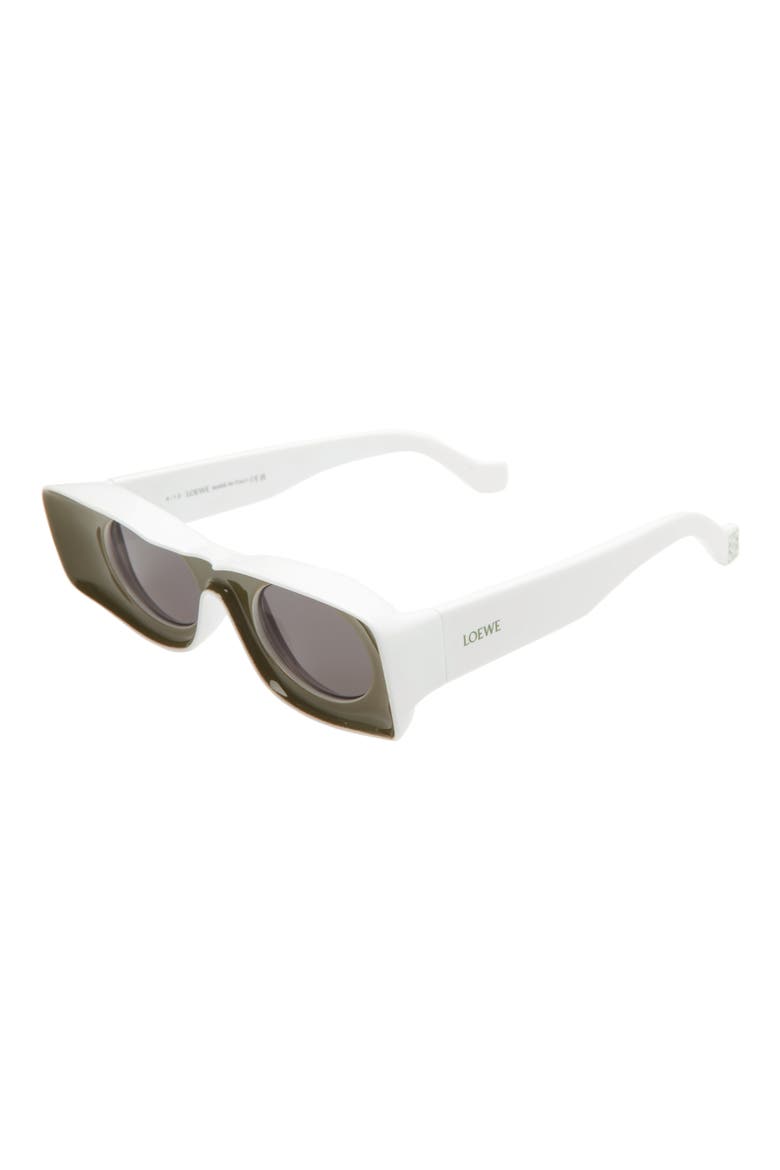 Paula Ibizia Original 49mm Square Sunglasses, Alternate, color, SHINY DARK GREEN / SMOKE