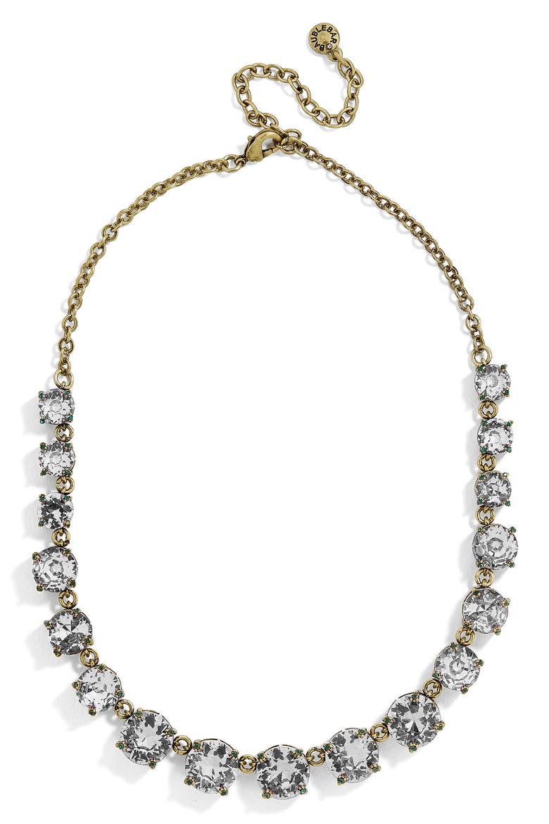Crystal Collar Necklace, Main, color, GREY