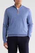 Peter Millar Excursionist Flex Quarter-Zip Merino Wool Pullover