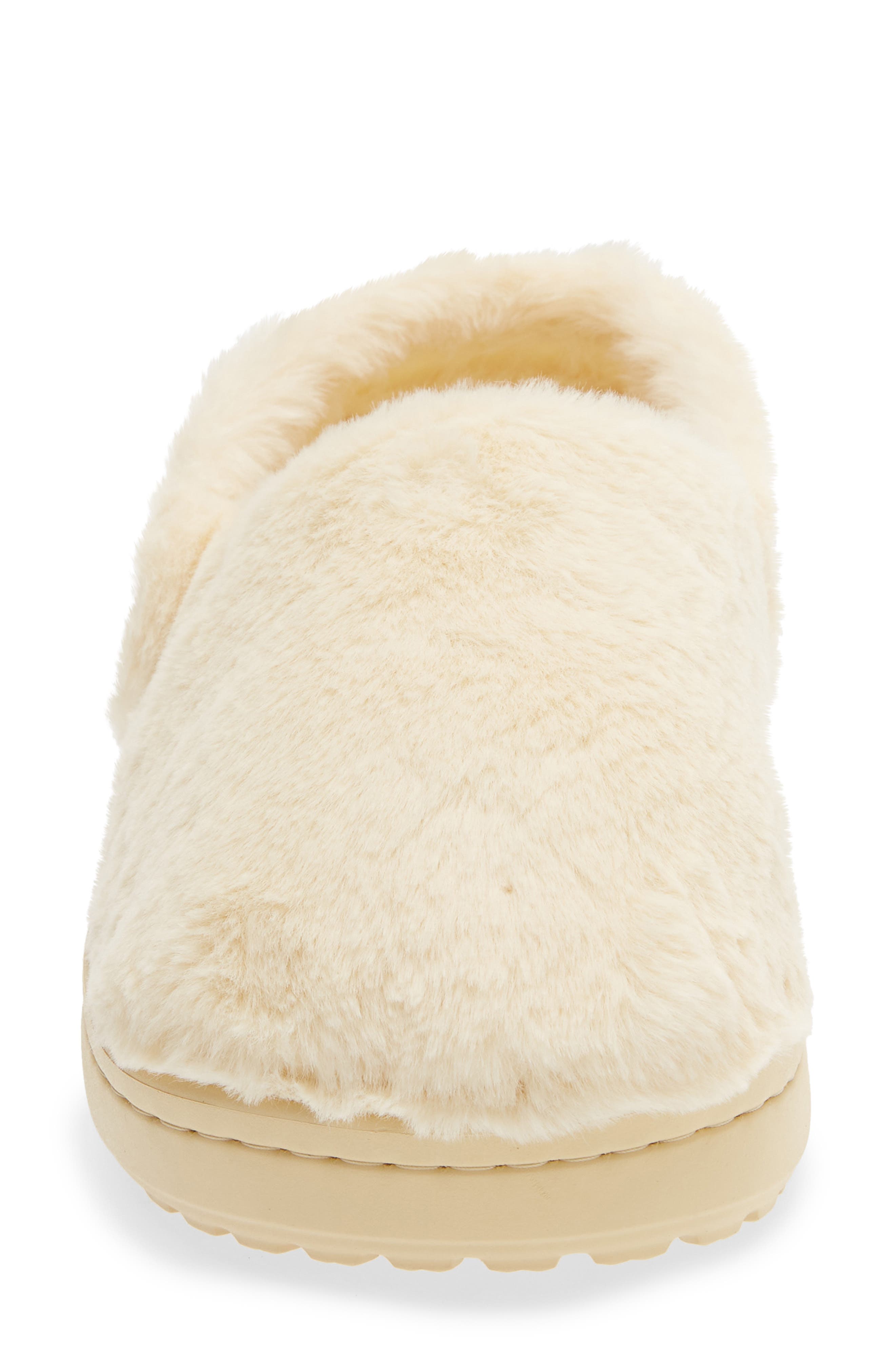 Classic Unfurgettable Faux Fur Clog, Alternate, color, VANILLA