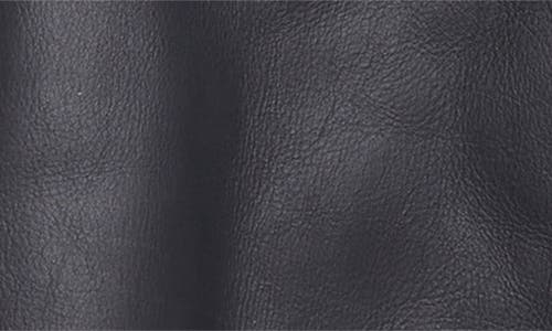 Akris Arno Genuine Shearling Lined Leather Jacket In Blue