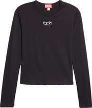 DIESEL® Metallic Oval D Cutout T-Shirt