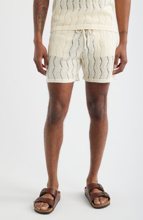 Oceanside Knit Drawstring Shorts