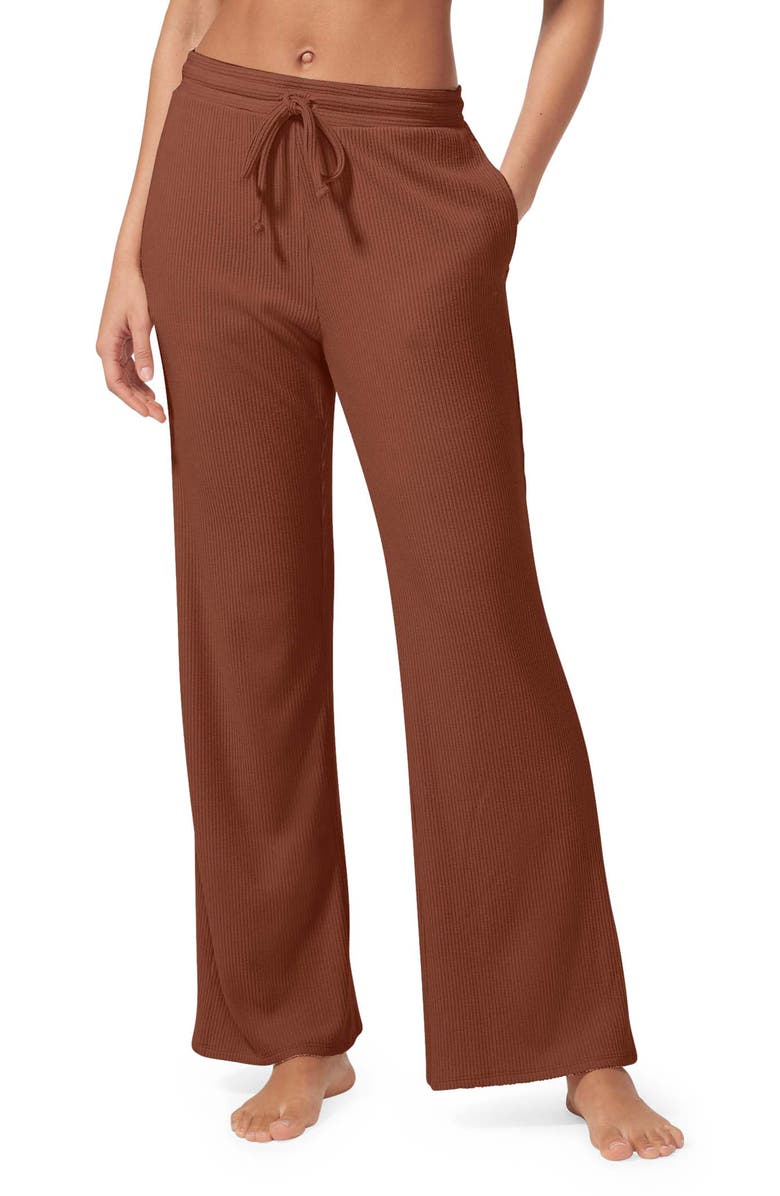 Tommy John Brushed Rib Pajama Pants, Main, color, 