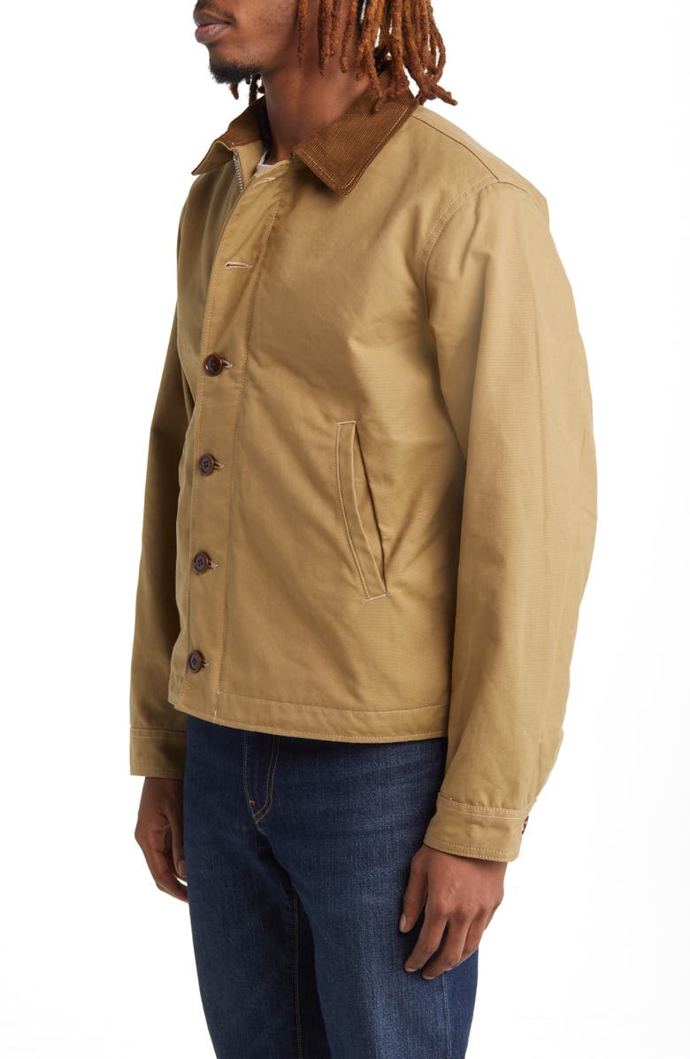 BUCK MASON Dry Waxed Cotton Canvas Deck Jacket, Alternate, color, 