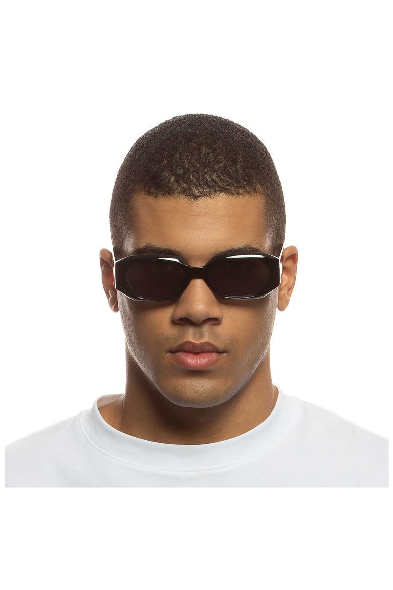 Slaptrash 54mm Oval Sunglasses, Alternate, color, BLACK / SMOKE MONO