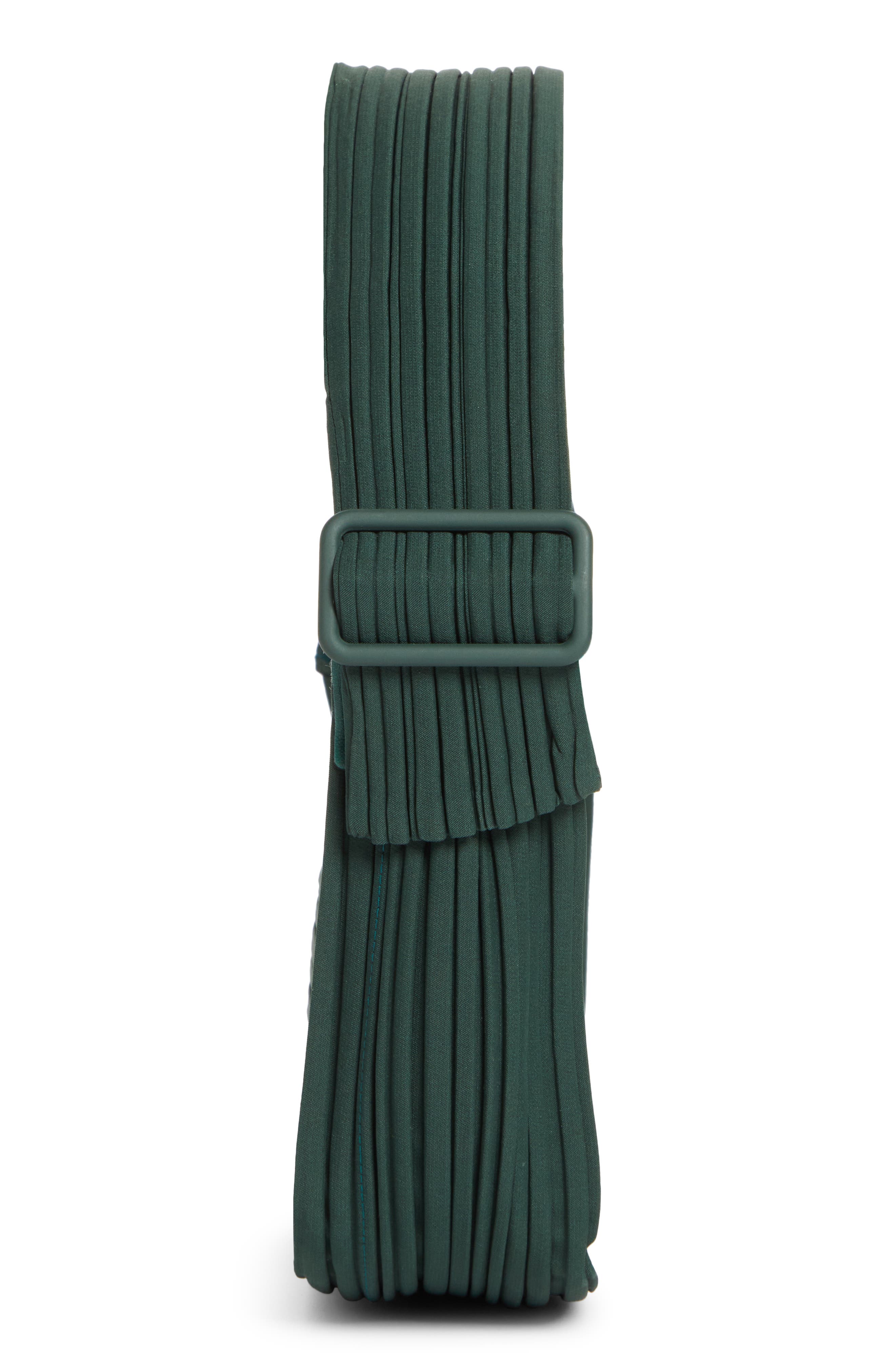 Pleats Please Issey Miyake Pleated Half Moon Handbag, Alternate, color, 