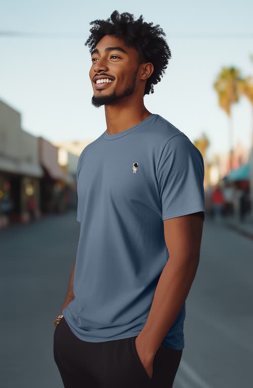 Dalix Astronaut Tee In Slate Gray