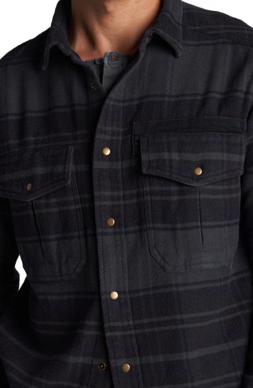Rowan Axel Flannel Shirt Jacket In Midnight Plaid