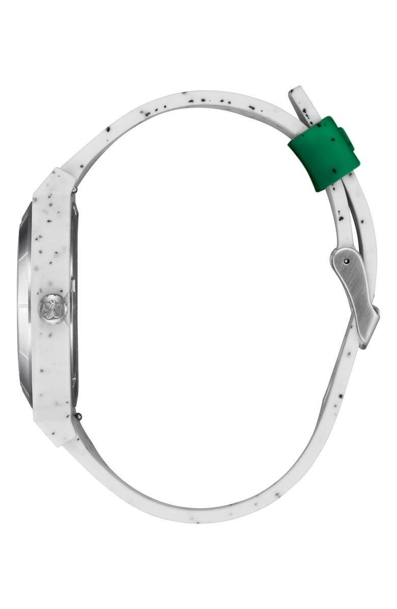 Nixon x Hannah Eddy Time Teller OPP Silicone Strap Watch, 39.5mm, Alternate, color, 