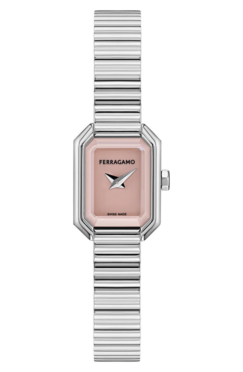 FERRAGAMO Crystal Petite Bracelet Watch, 15mm x 20mm, Main, color,
