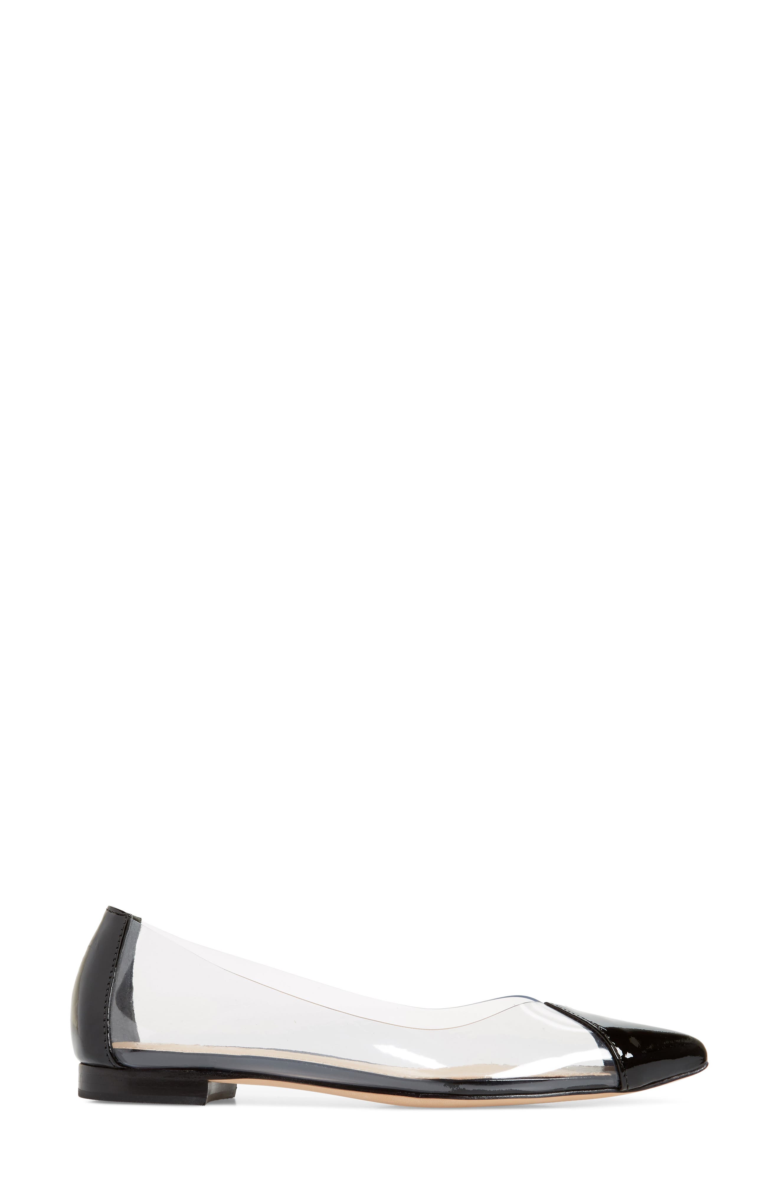 Schutz Clearly Pointy Toe Flat, Alternate, color, 