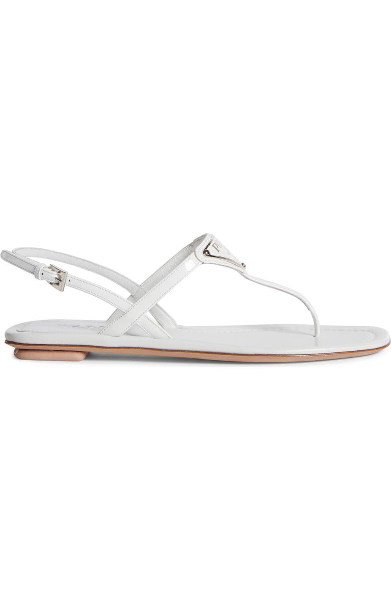 Prada Triangle Logo Sandal, Alternate, color,