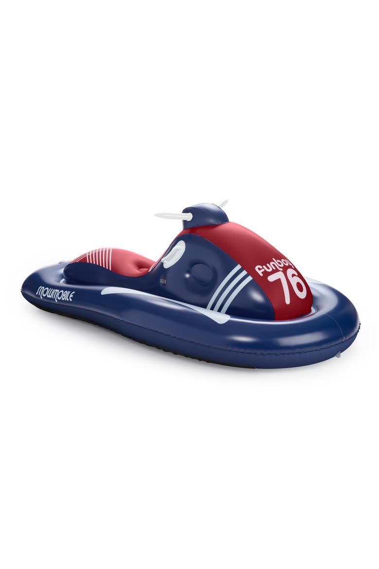 French Flyer Snowmobile Sled, Main, color, BLUE