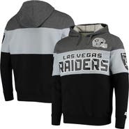 STARTER Men's Starter Heathered Gray/Silver Las Vegas Raiders Extreme Fireballer Pullover Hoodie