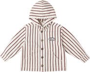 Rylee + Cru Sammy Stripe Hooded Workwear Jacket