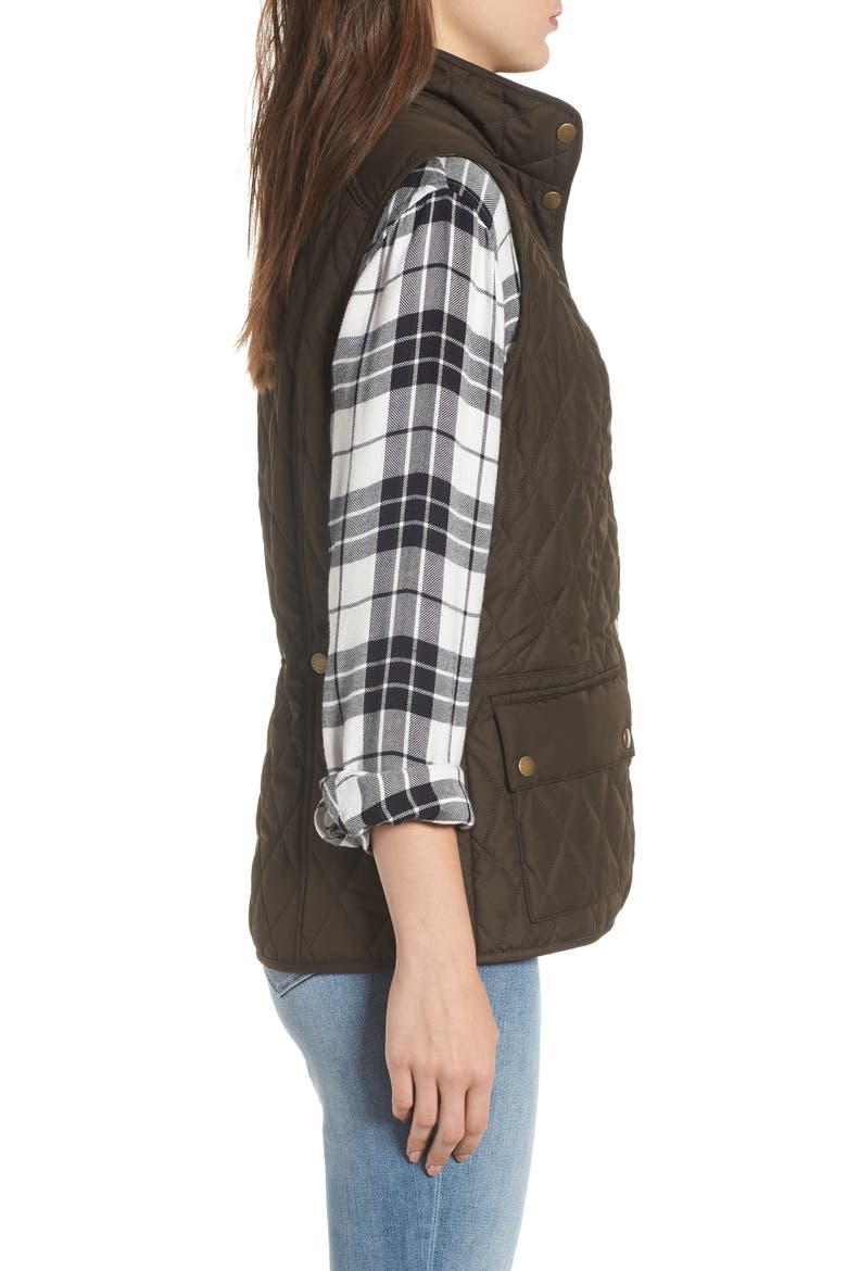 Saddleworth Quilted Vest, Alternate, color, OLIVE
