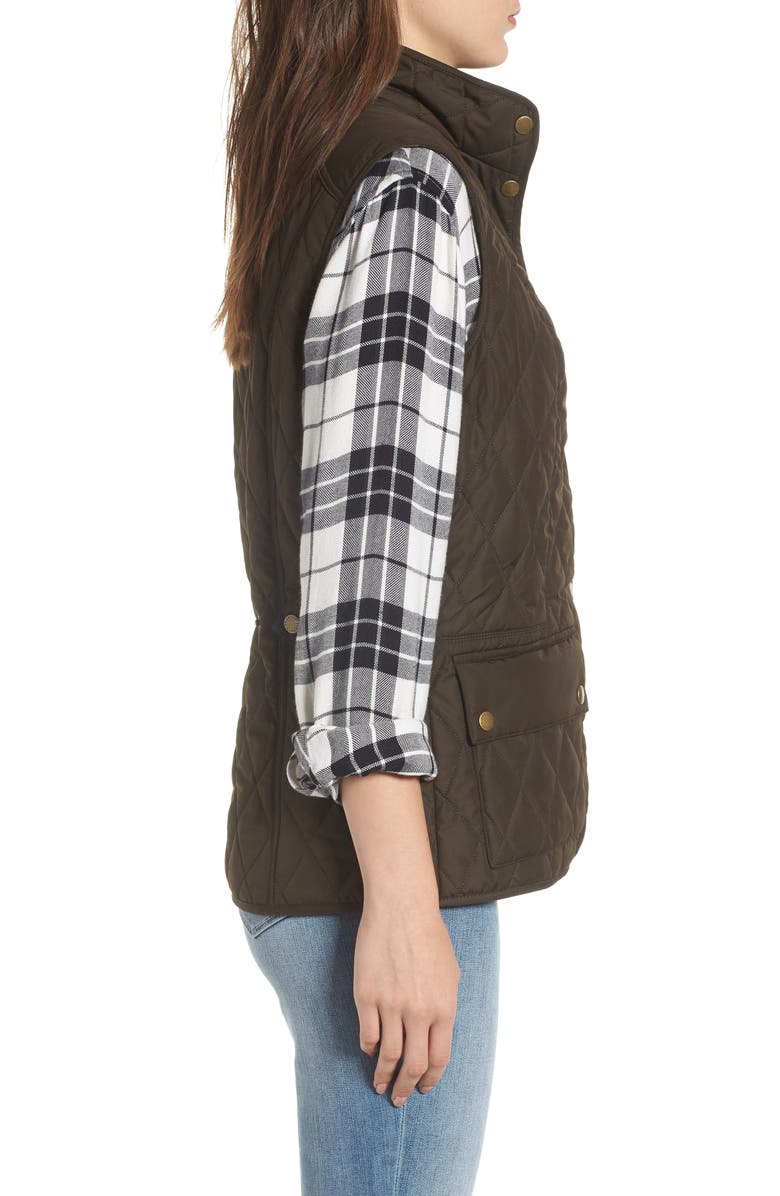 Barbour Saddleworth Quilted Vest, Alternate, color, 