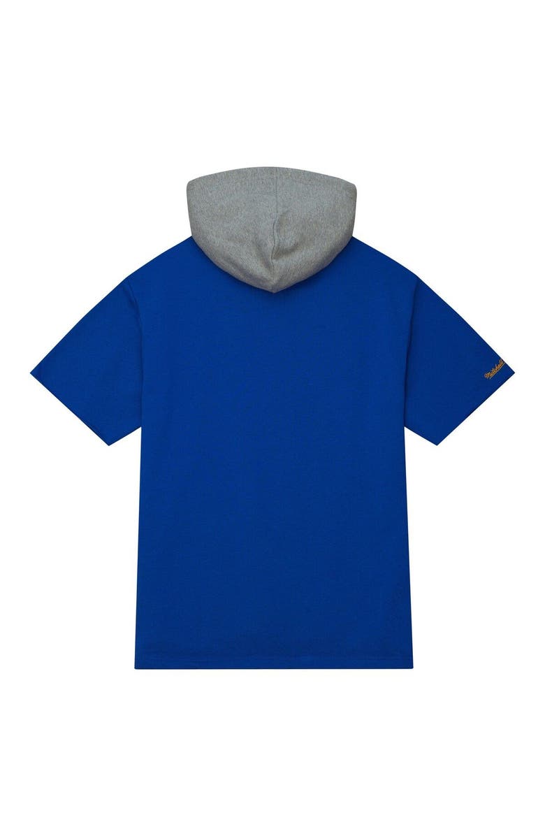 Mitchell & Ness Men's Mitchell & Ness Royal Los Angeles Rams Postgame Short Sleeve Hoodie, Alternate, color, Royal