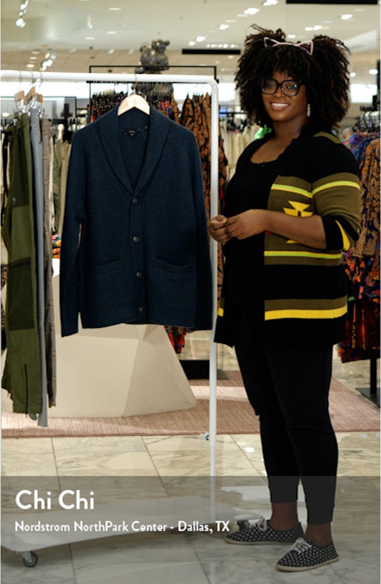 Marled Rib Shawl Collar Cardigan, sales video thumbnail