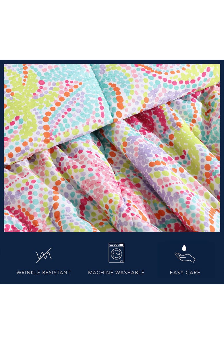 Nautica Sutton Palm Trees Comforter & Sham Set, Alternate, color, Rose/ Aqua