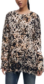 Desigual Cable Stitch Sweater