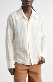 Séfr Ignacio Check Cotton Button-Up Shirt