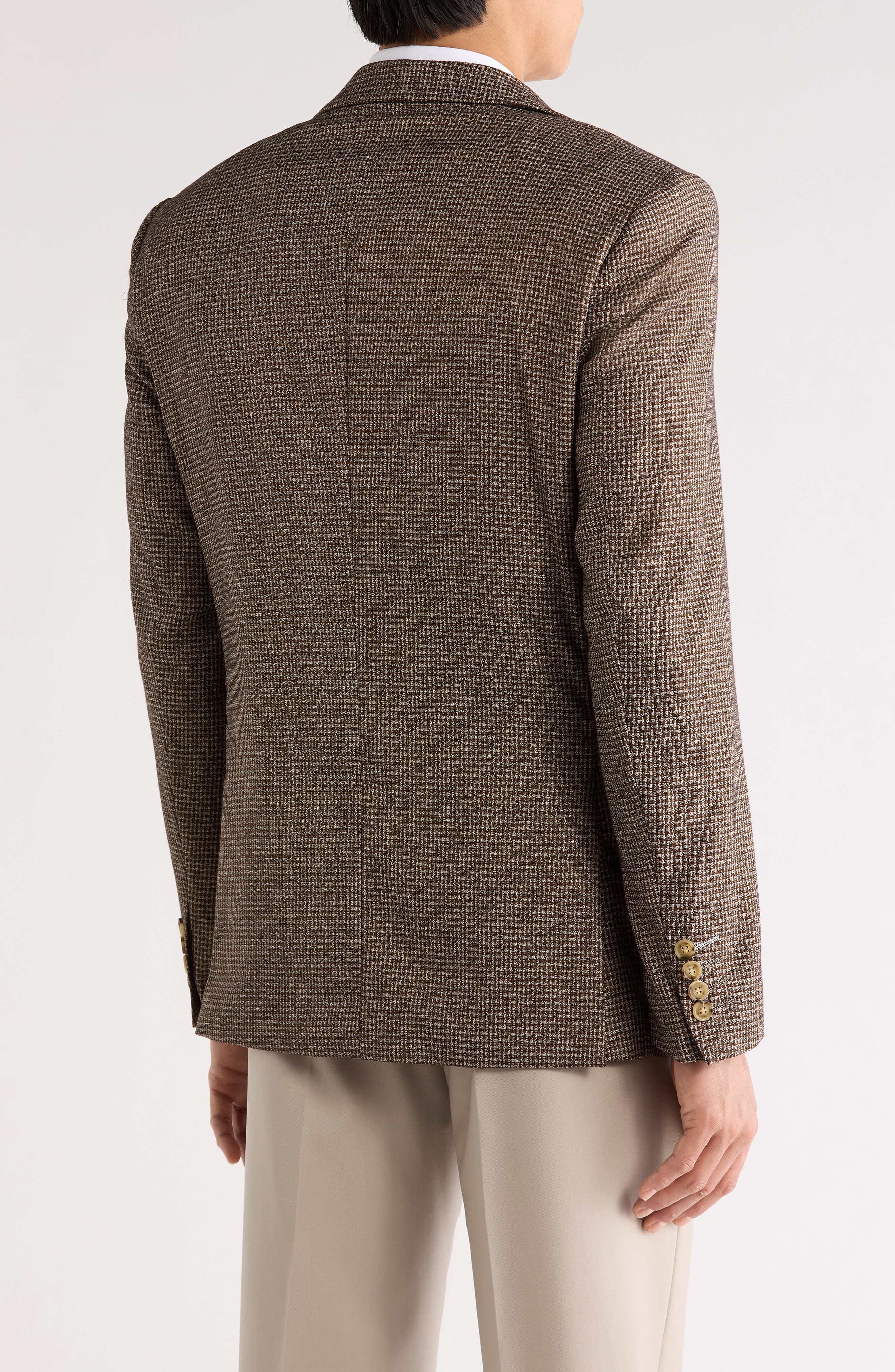 Classic Fit Micro Houndstooth Sport Coat - image 2