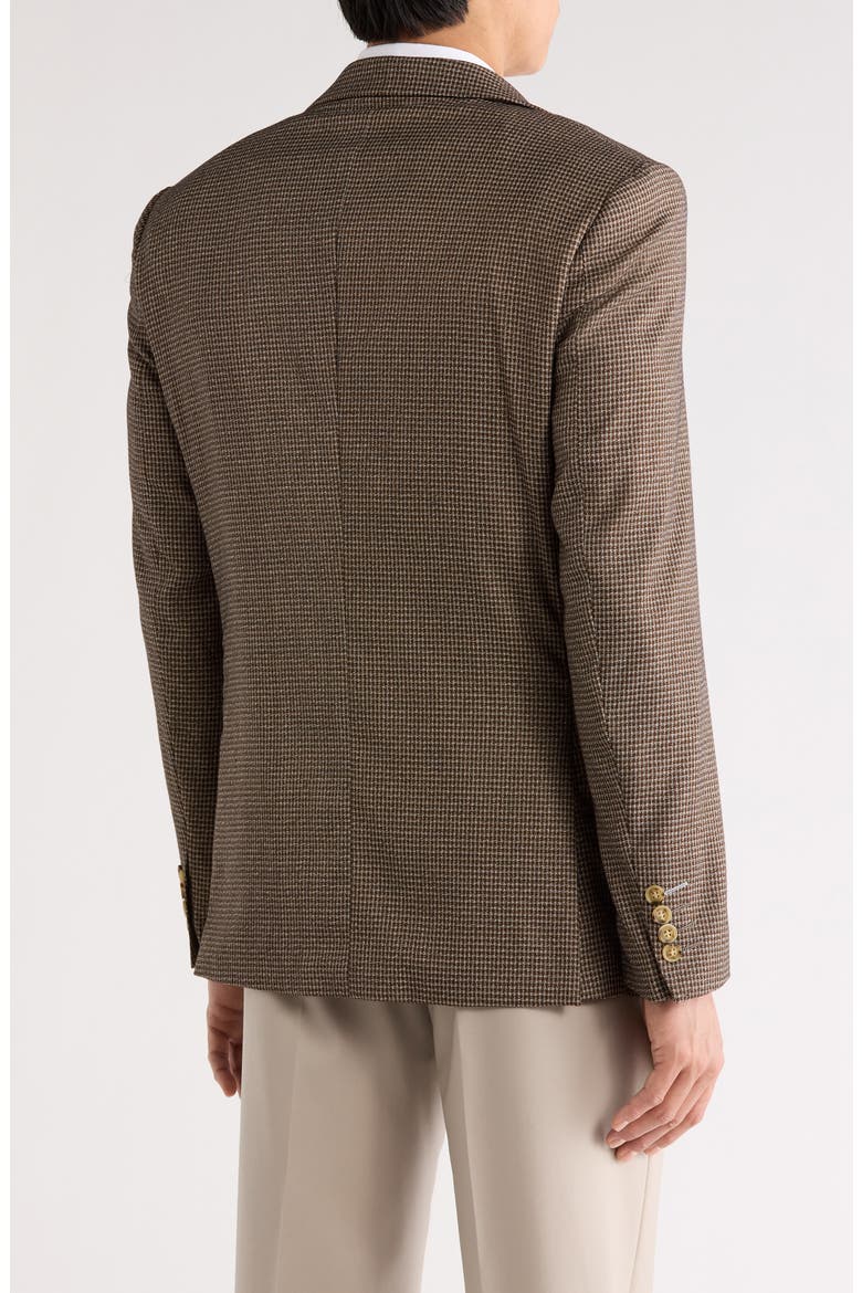 Classic Fit Micro Houndstooth Sport Coat, Alternate, color, TAN/BROWN
