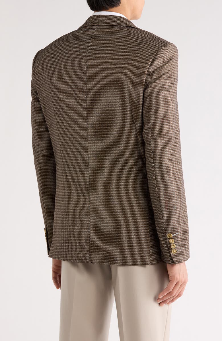 Scotch & Soda Classic Fit Micro Houndstooth Sport Coat, Alternate, color, Tan/Brown