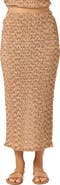O'Neill Bailey Smocked Midi Skirt