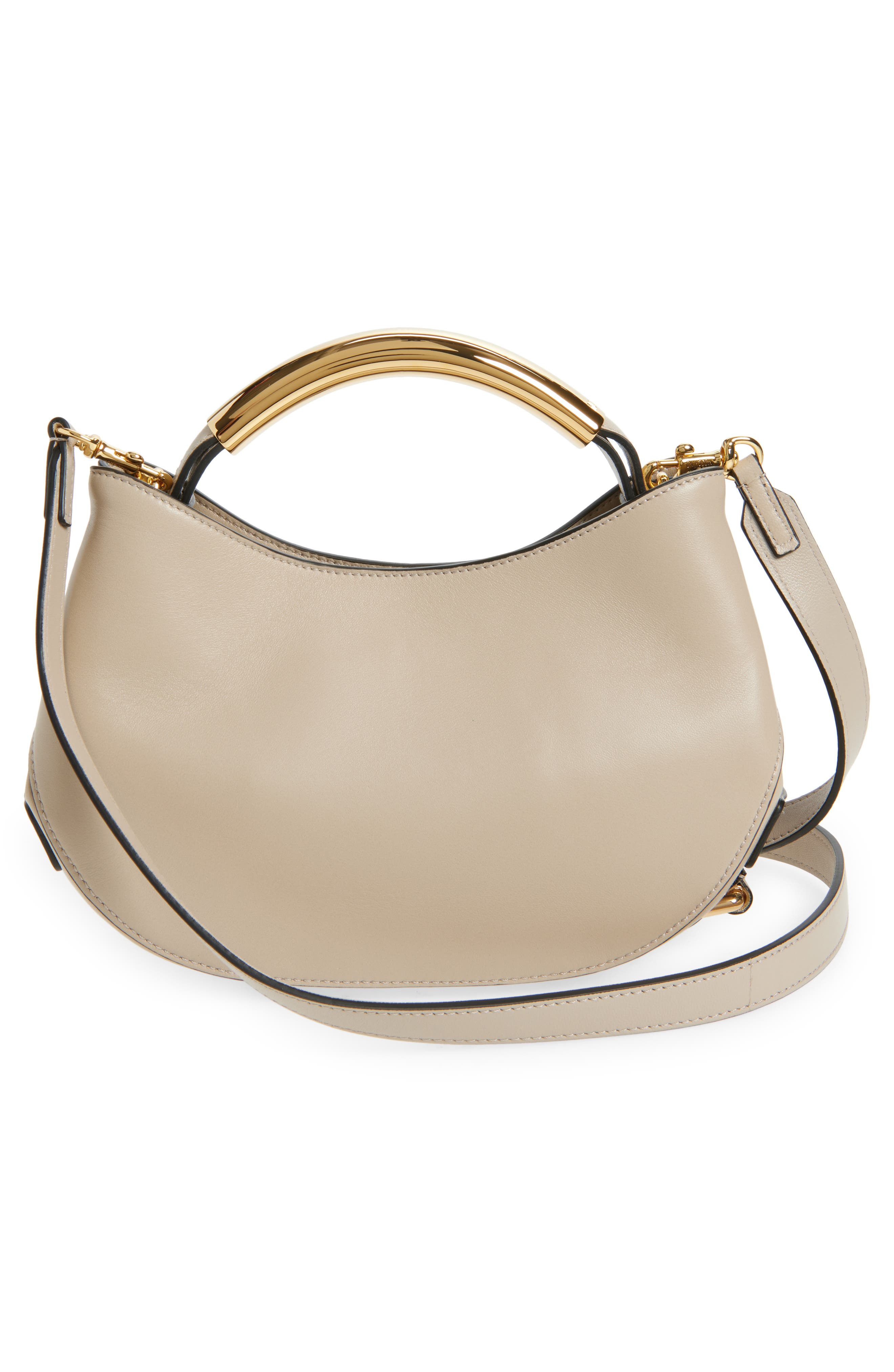 Moschino Handle Me Leather Crossbody Bag, Alternate, color, Rope