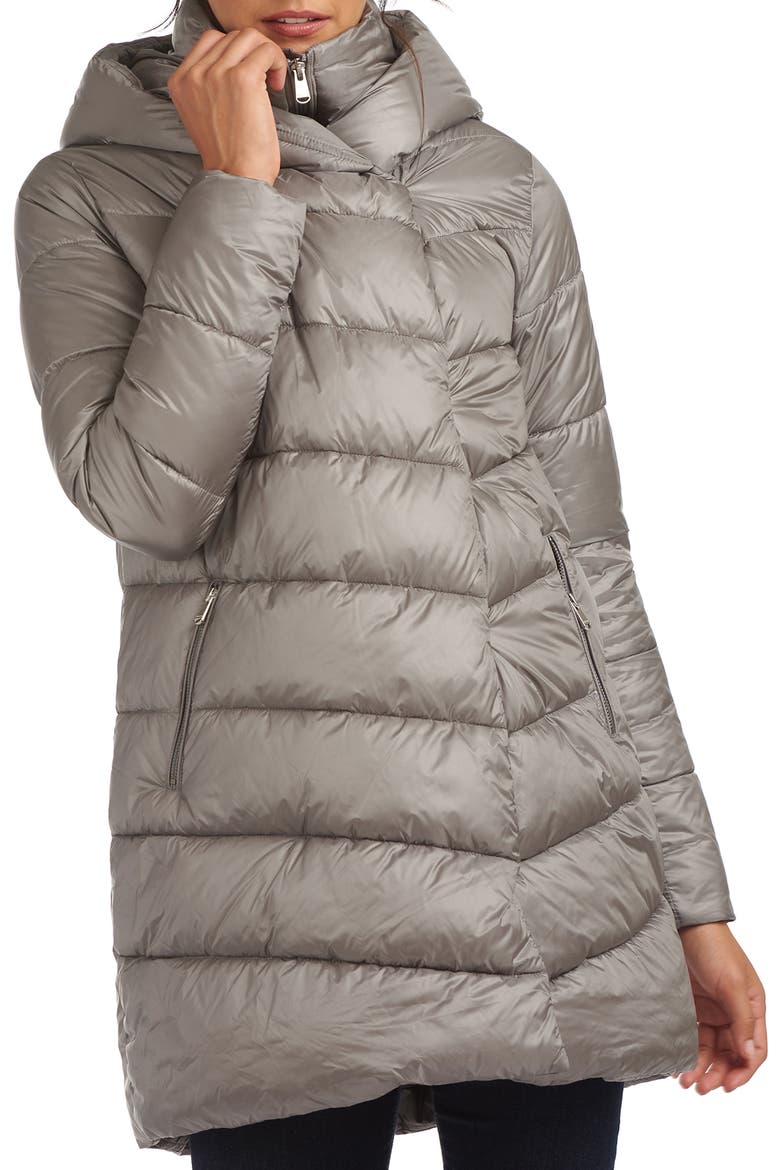 Orchy Hooded Puffer Jacket, Main, color, STORM FRONT