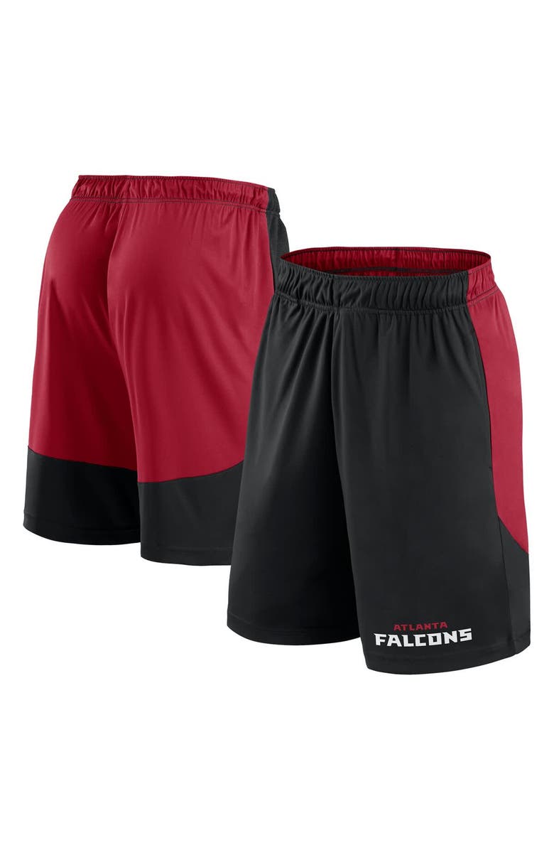FANATICS Men's Fanatics Black/Red Atlanta Falcons Launch Shorts, Alternate, color, 