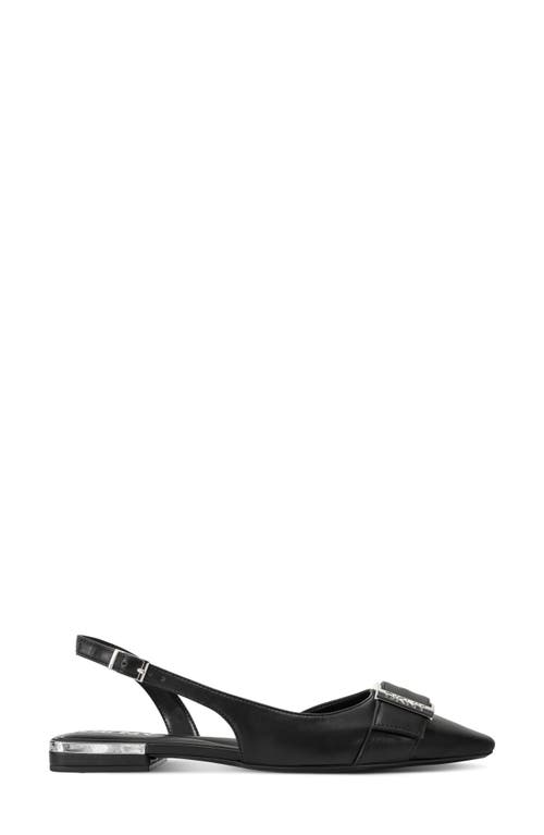 Dkny Clemma Pointed Toe Slingback Flat In Black