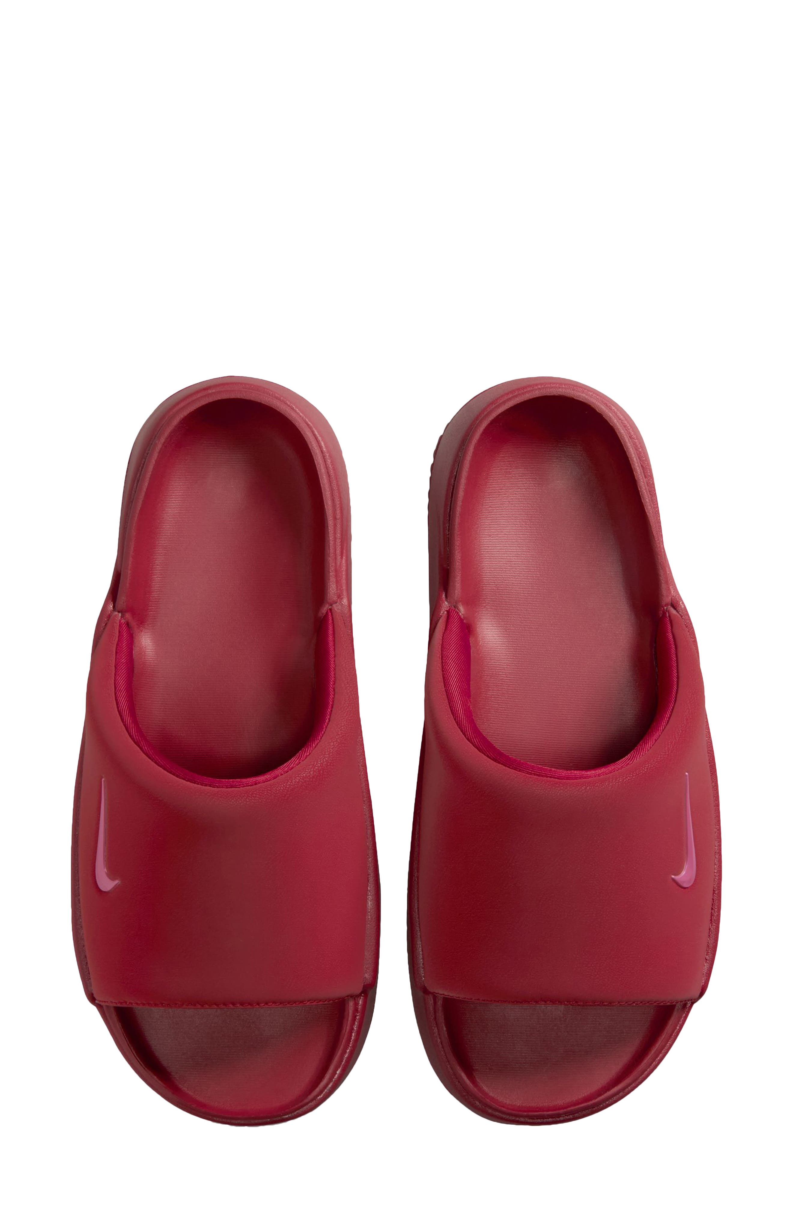 Nike Calm Elevation Platform Slide, Alternate, color, Team Crimson/ Peony