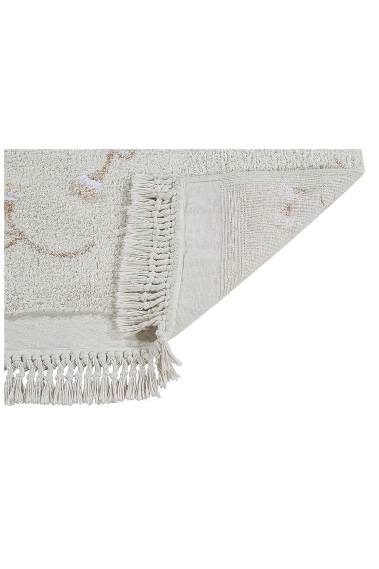 English Garden Washable Recycled Cotton Blend Rug, Alternate, color, IVORY