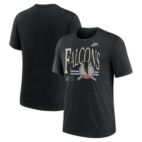 Men's Nike Heather Black Atlanta Falcons Rewind Tri-Blend T-Shirt