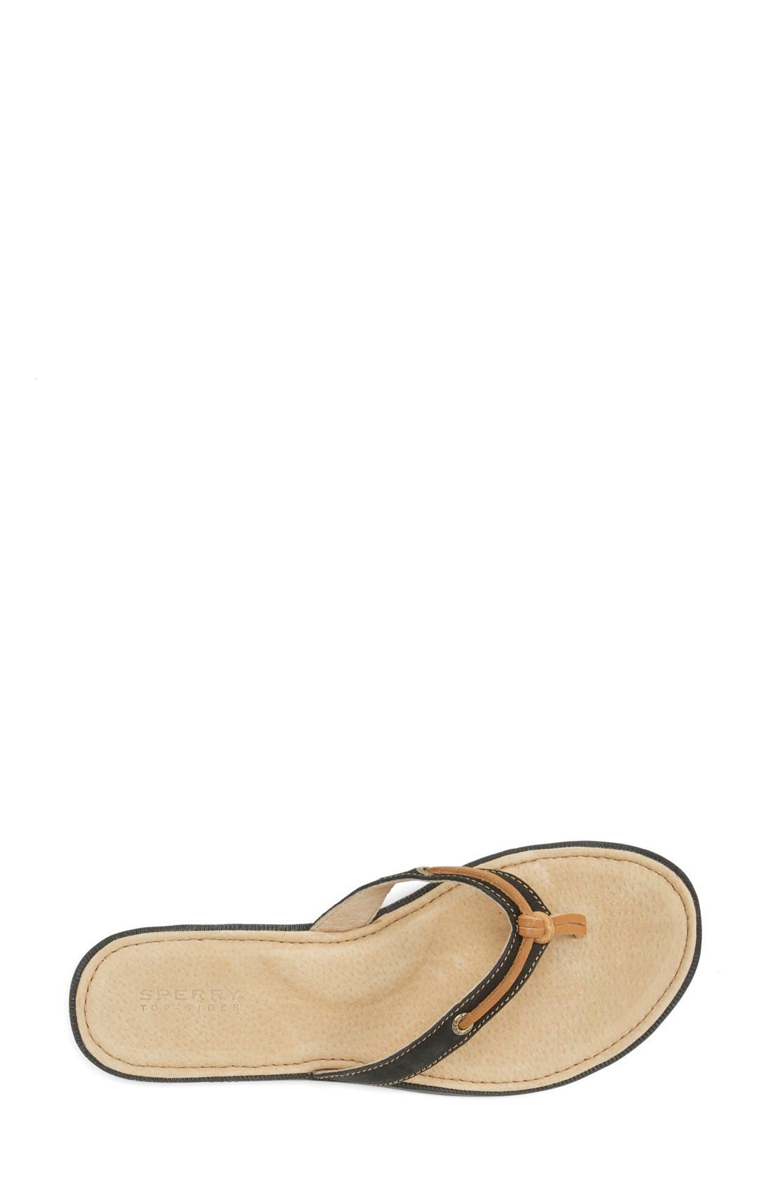 Sperry 'Calla' Sandal, Alternate, color, BLACK LEATHER