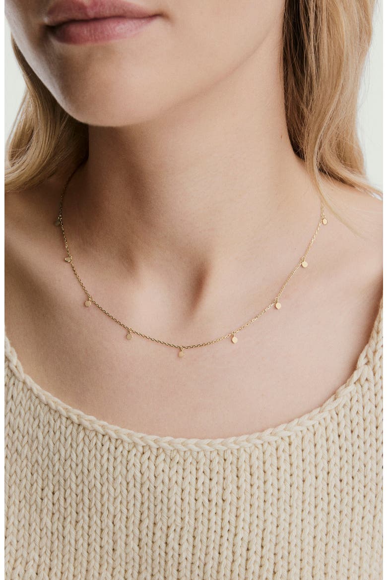 Dot Chain Necklace, Alternate, color, 18K Gold Vermeil