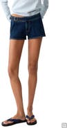 MANGO TEEN Belted Denim Minishorts