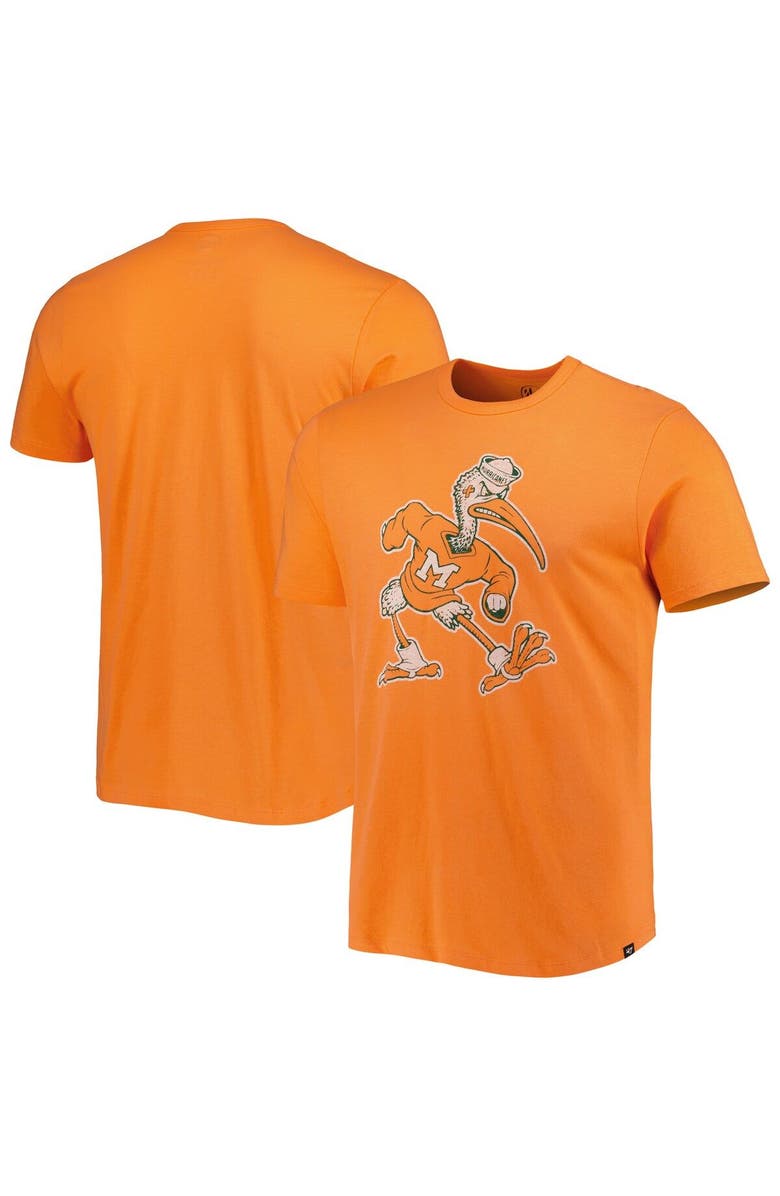 '47 Men's '47 Orange Miami Hurricanes Premier Franklin T-Shirt, Alternate, color,